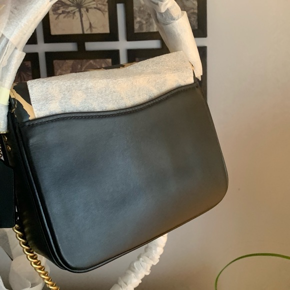 Authentic COACH 1941 calf leather leopard 3 straps turnlock flap Crosb/shoulder. - Picture 3 of 16